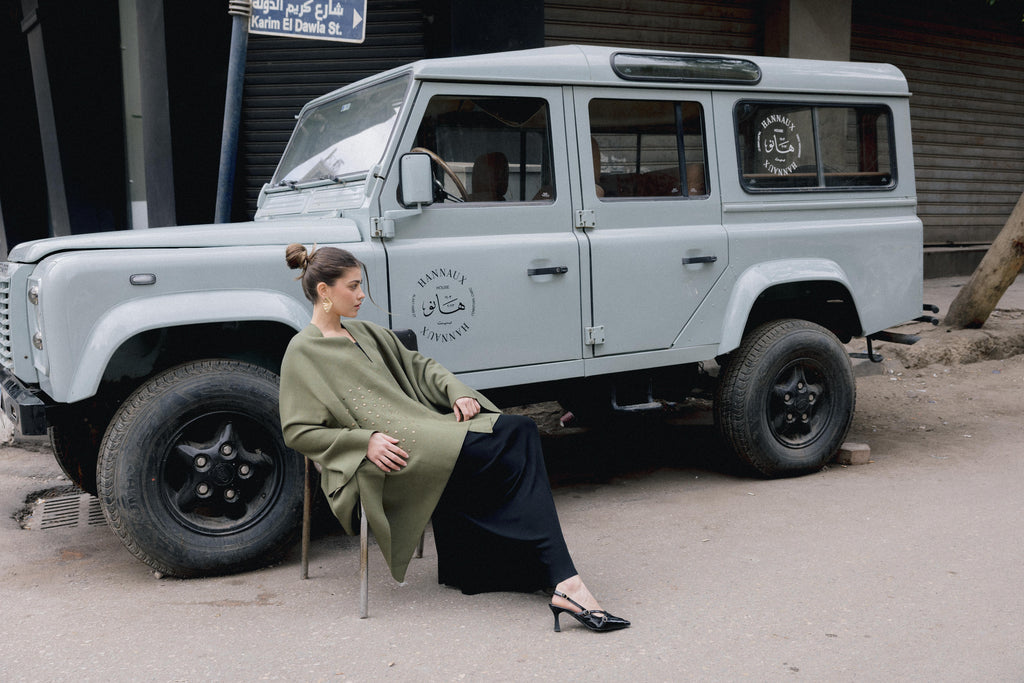 Luna Poncho - Olive