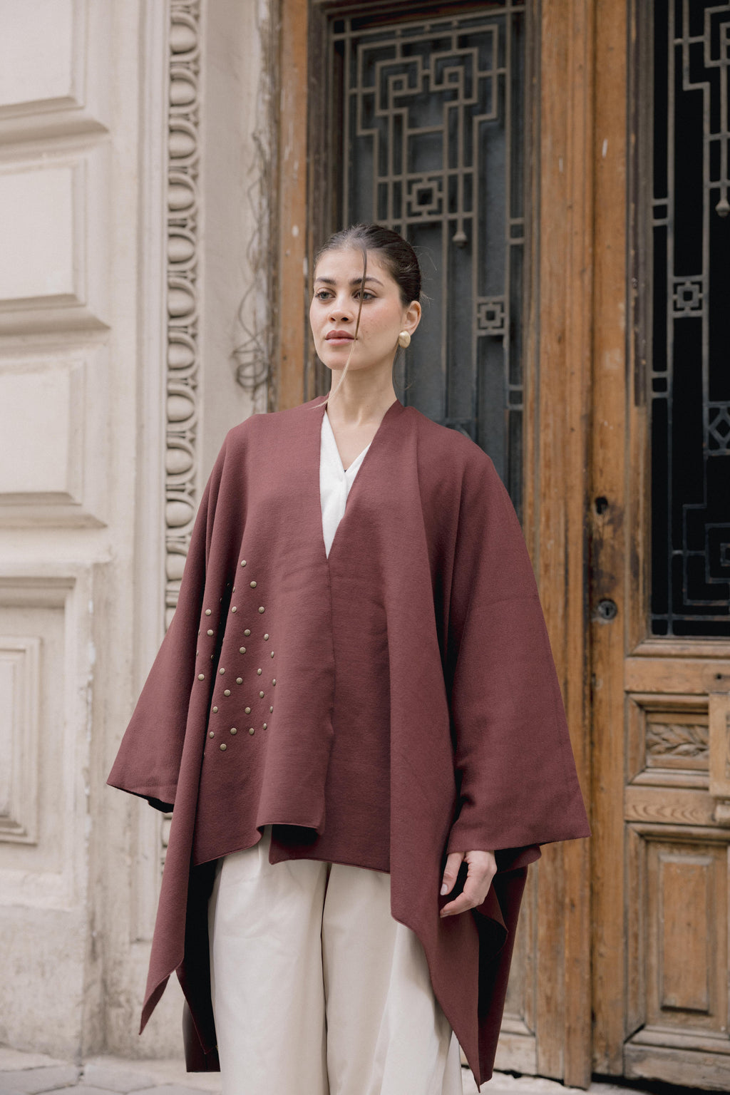 Luna Poncho - Brown