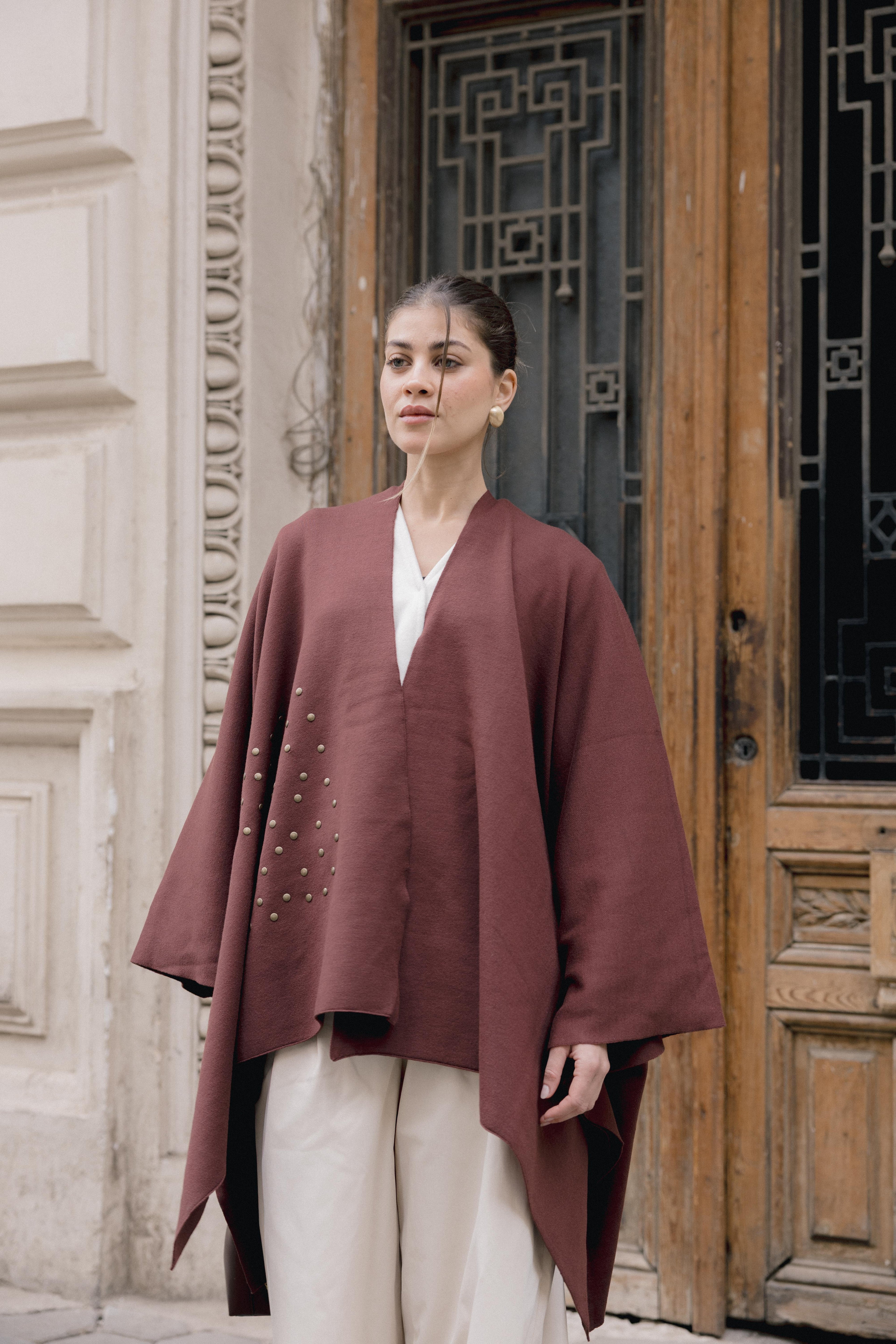 Luna Poncho - Brown