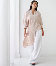 Asymmetrical Top - Creme