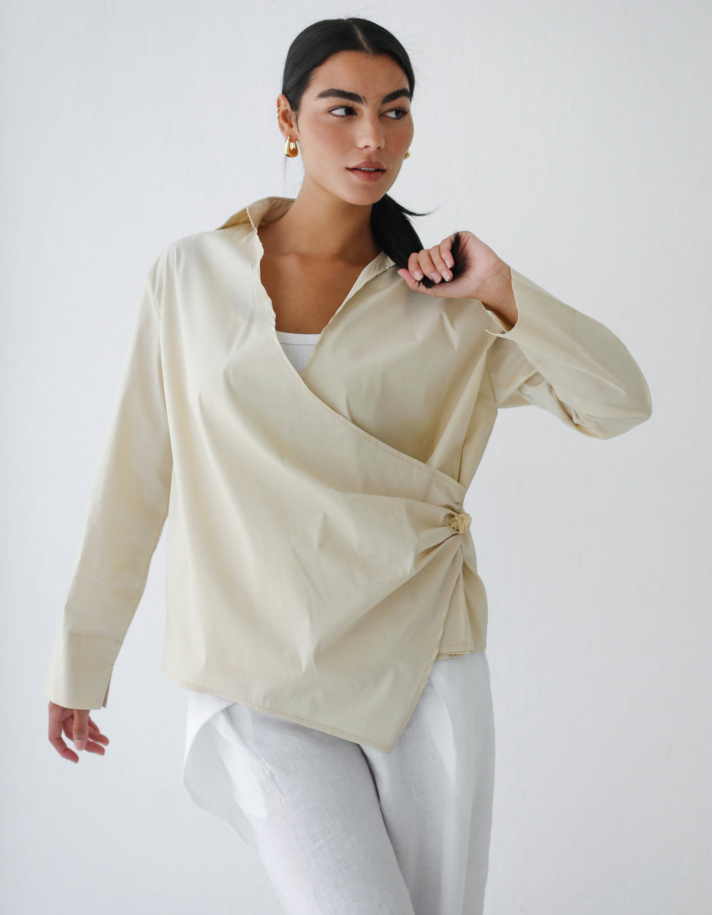 Feuille d’Or Top - Warm Ivory (without metal accessory)