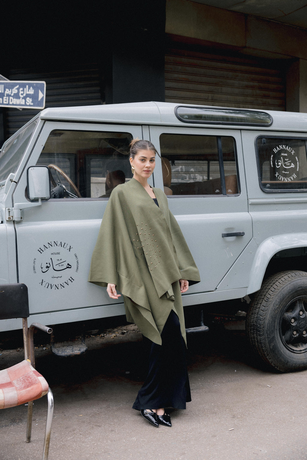 Luna Poncho - Olive