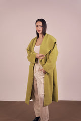 Eliana Fur Coat - Lime