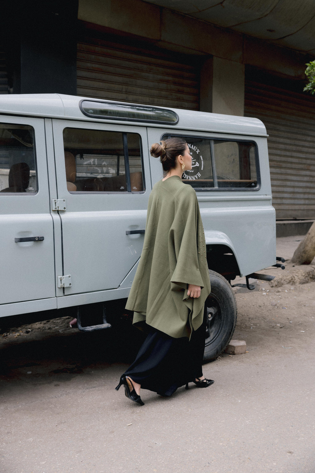 Luna Poncho - Olive
