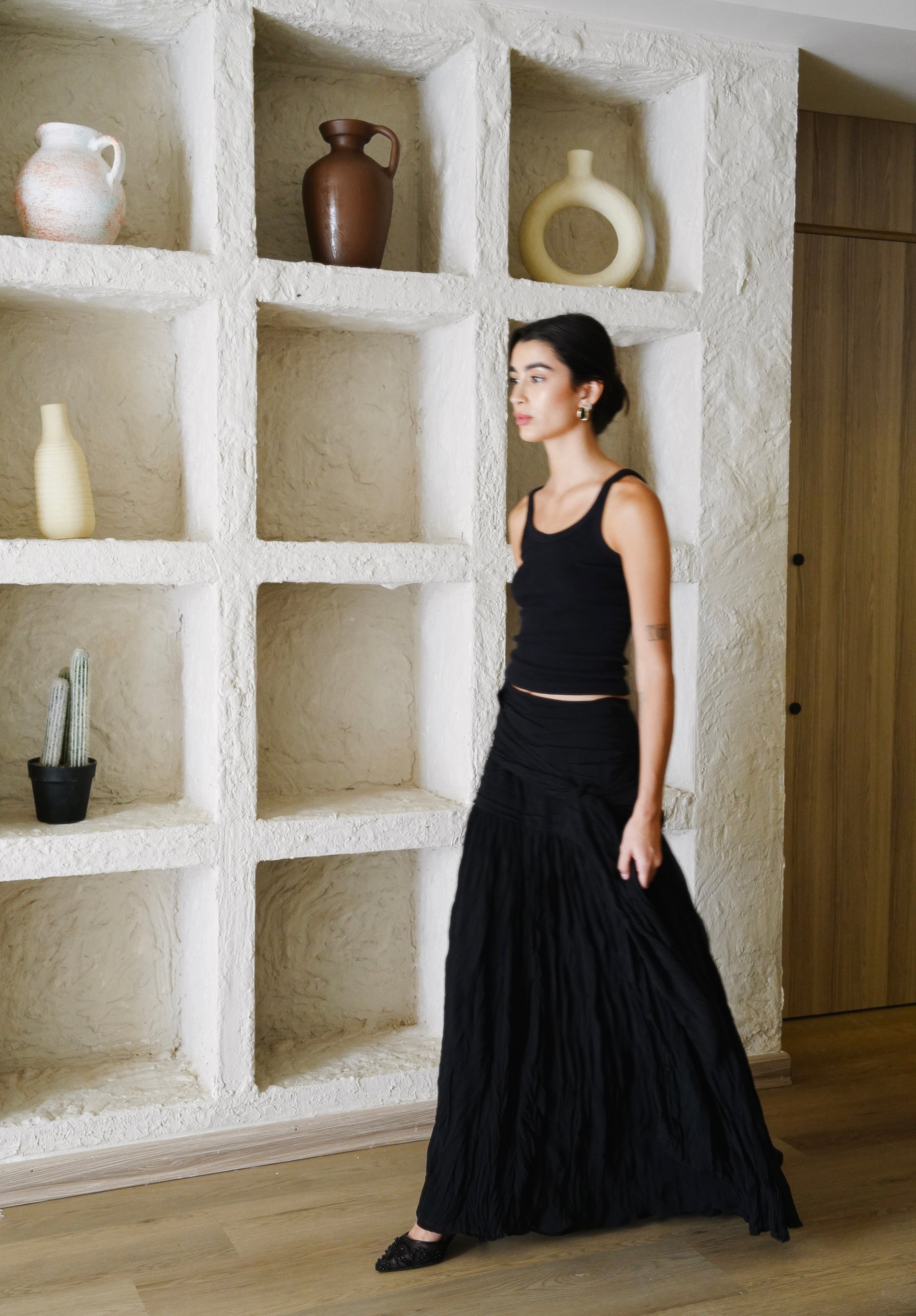 The Drape Skirt - Black