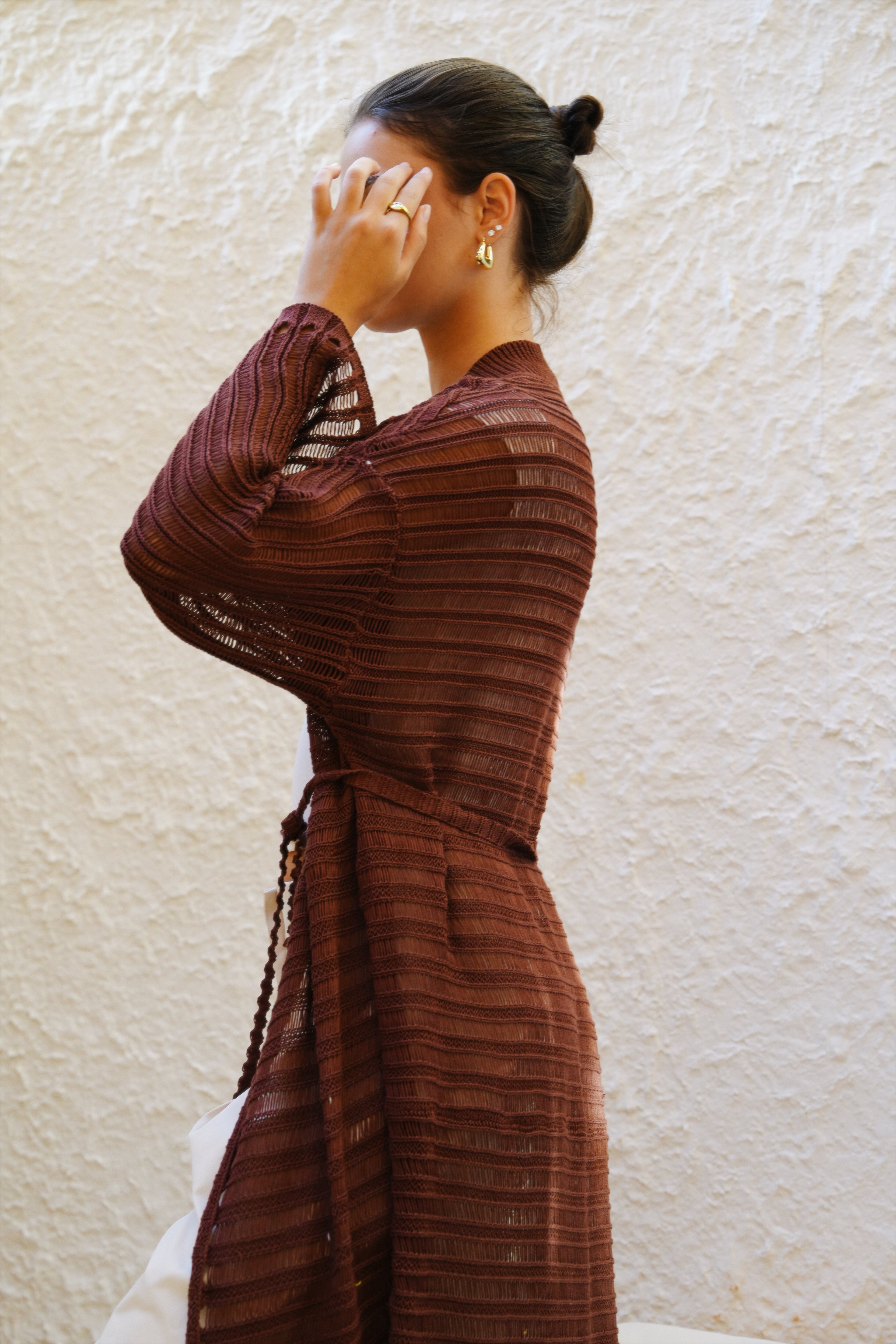 Seaside Cardigan - Clay Brown