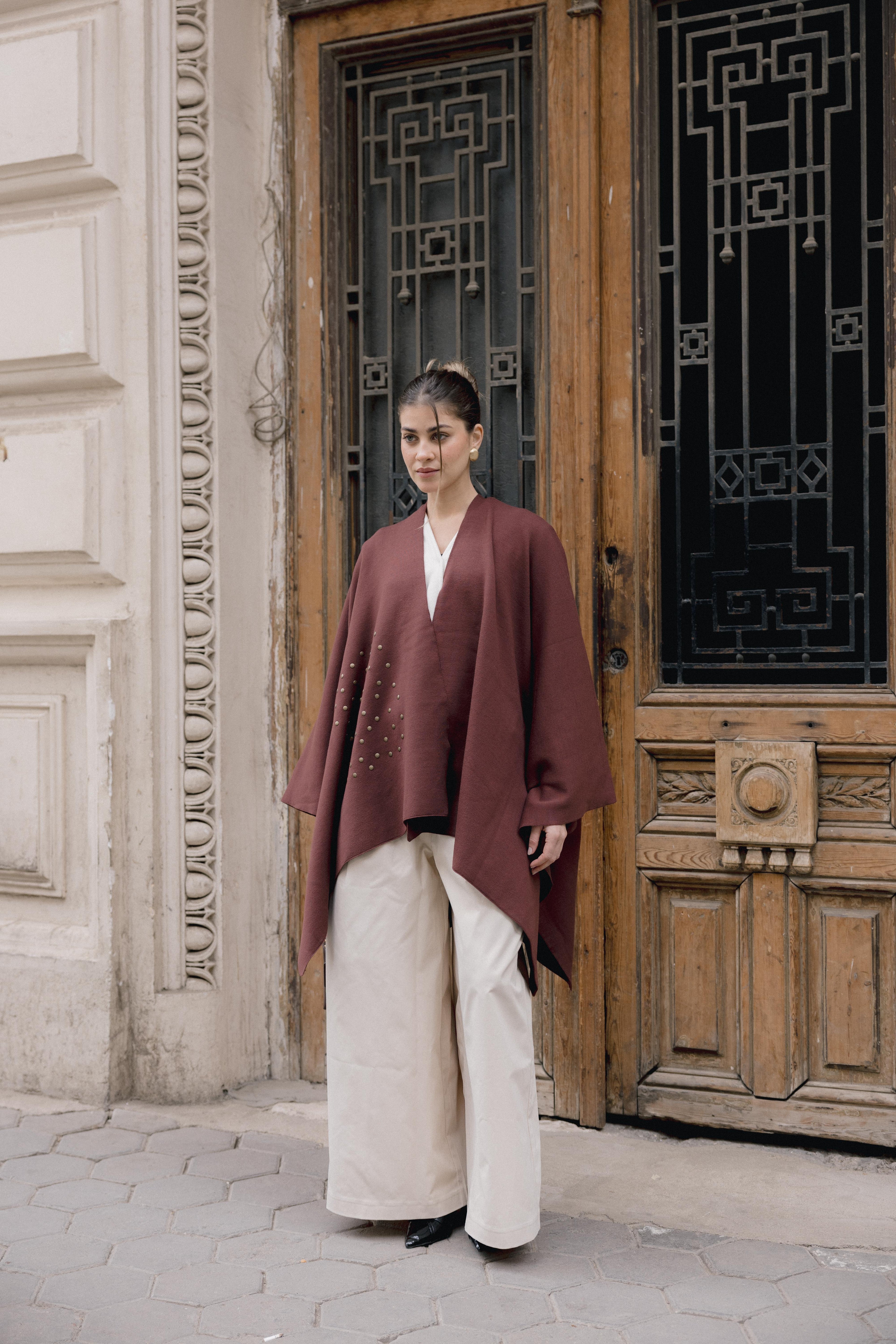 Luna Poncho - Brown