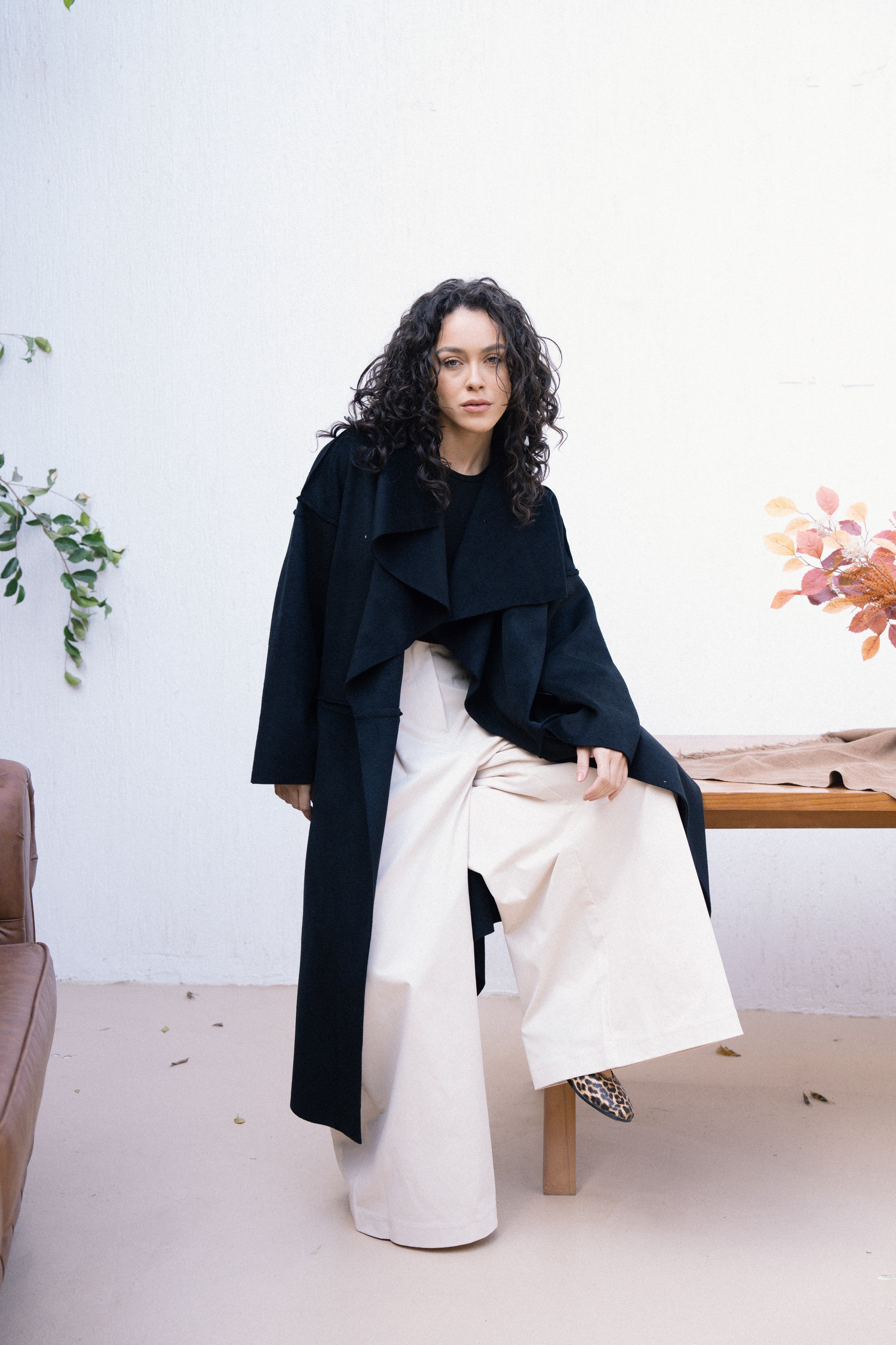 Amèlie Wool Coat - Black