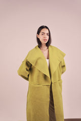 Eliana Fur Coat - Lime
