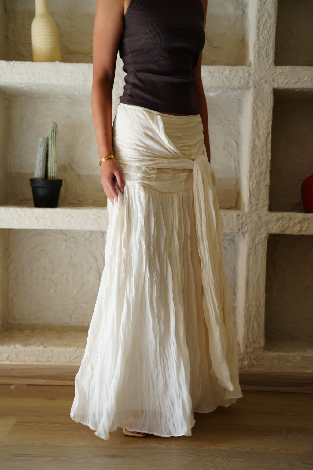 The Drape Skirt - Off White
