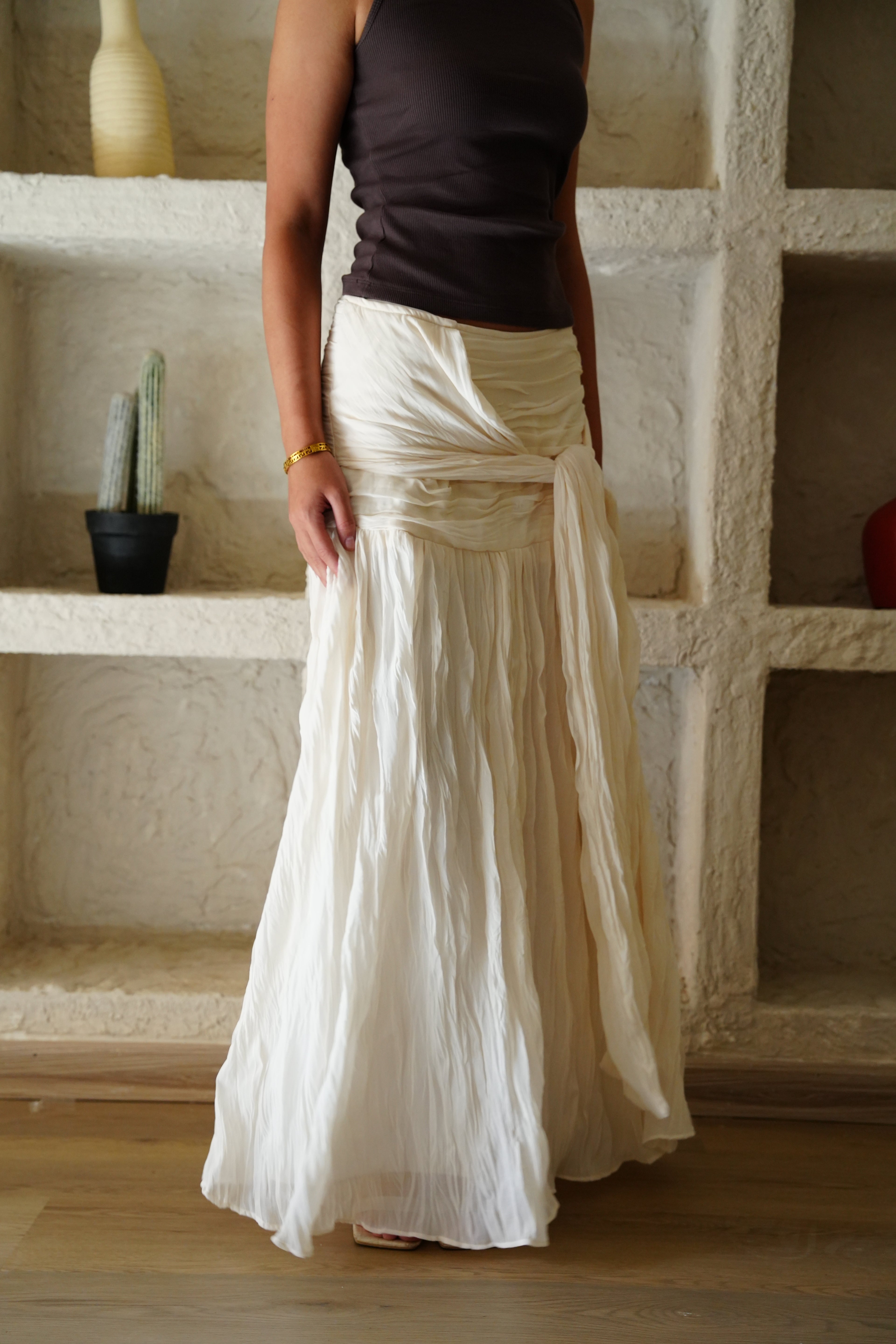 The Drape Skirt - Off White