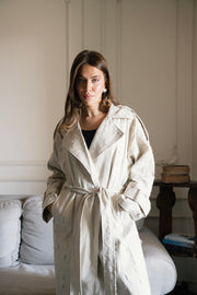 Tattered Trench - Light Olive