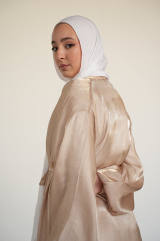 Silken Flow Kimono - Nude