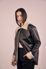 Luxe Edge Leather Jacket