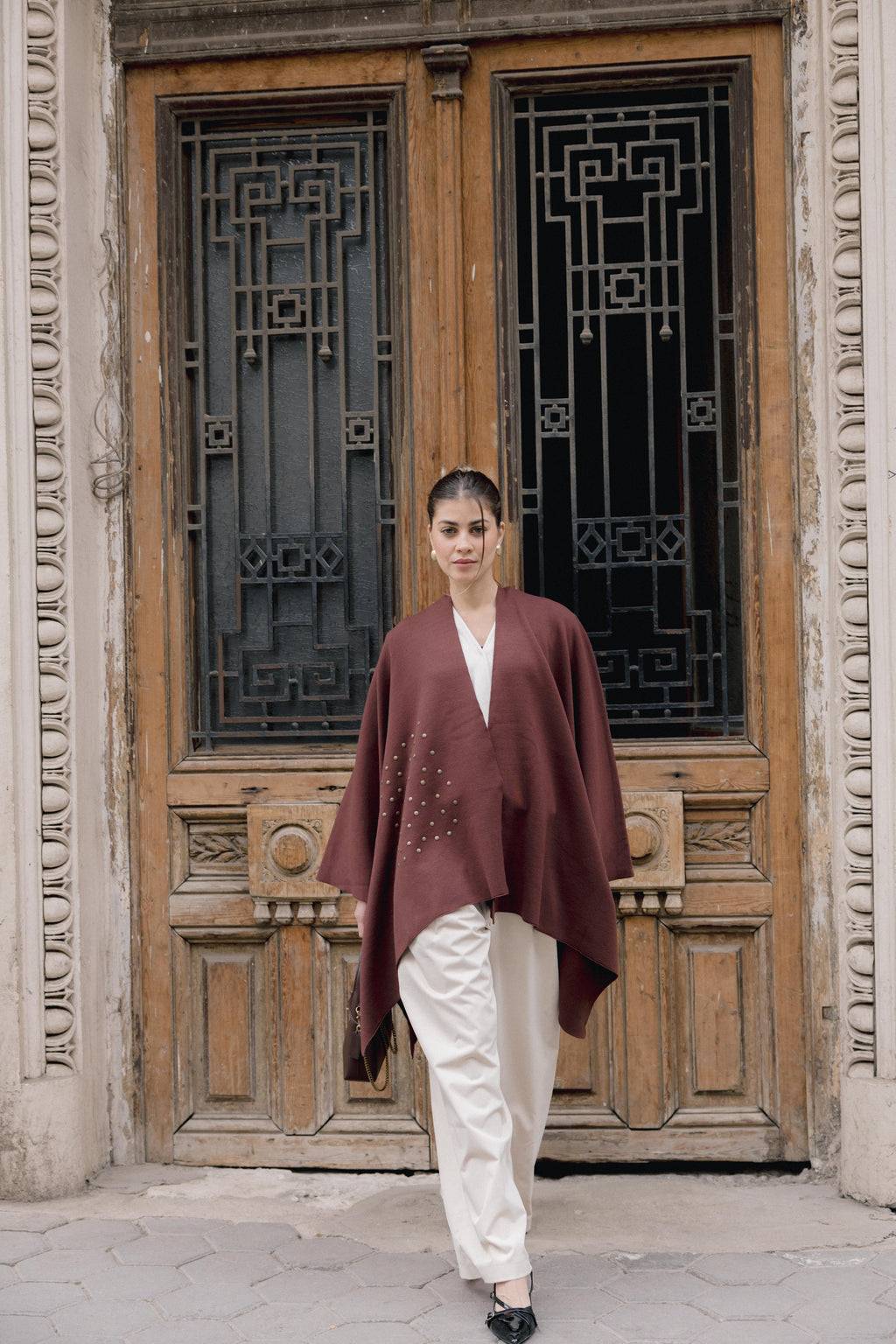 Luna Poncho - Brown