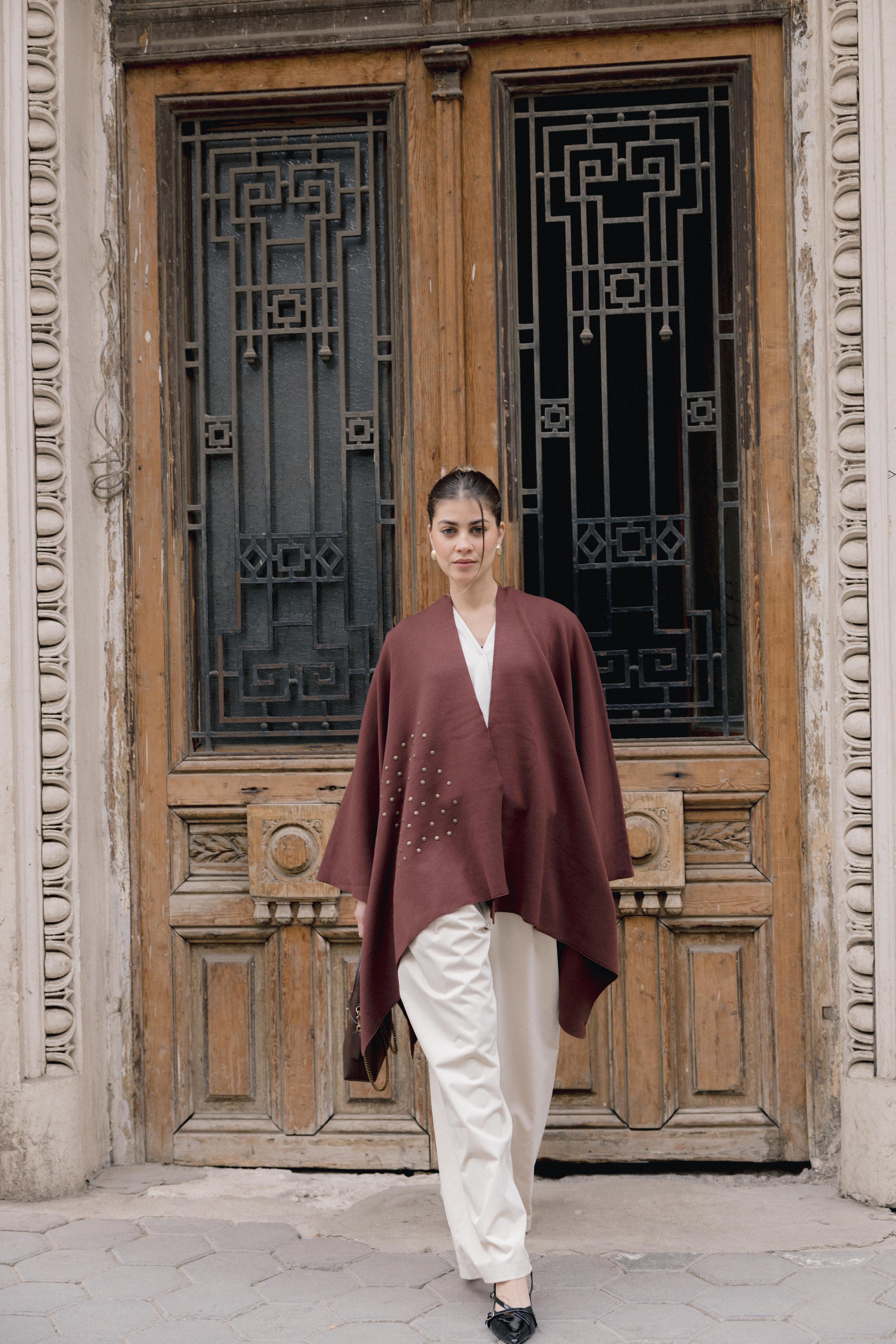 Luna Poncho - Brown