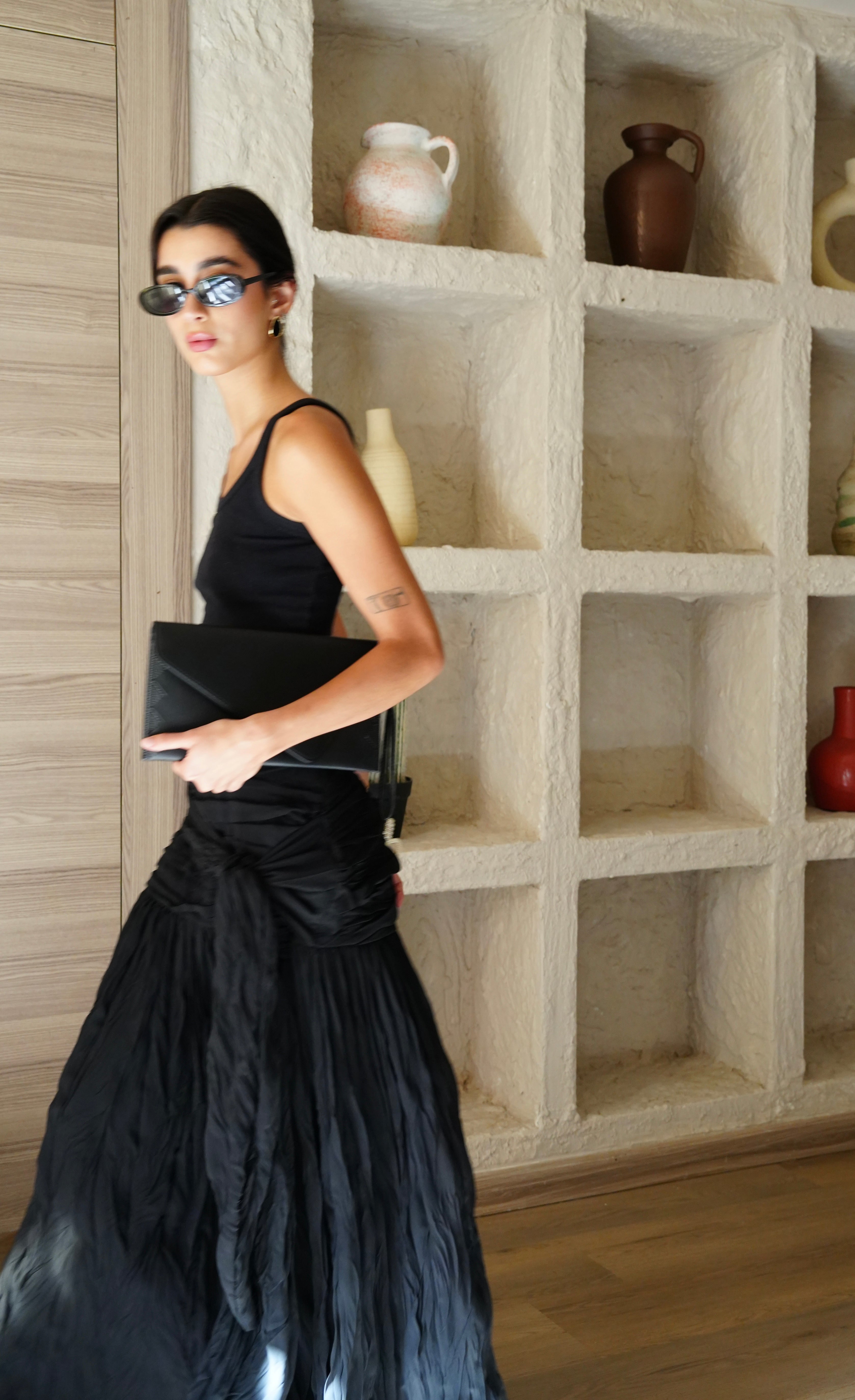 The Drape Skirt - Black