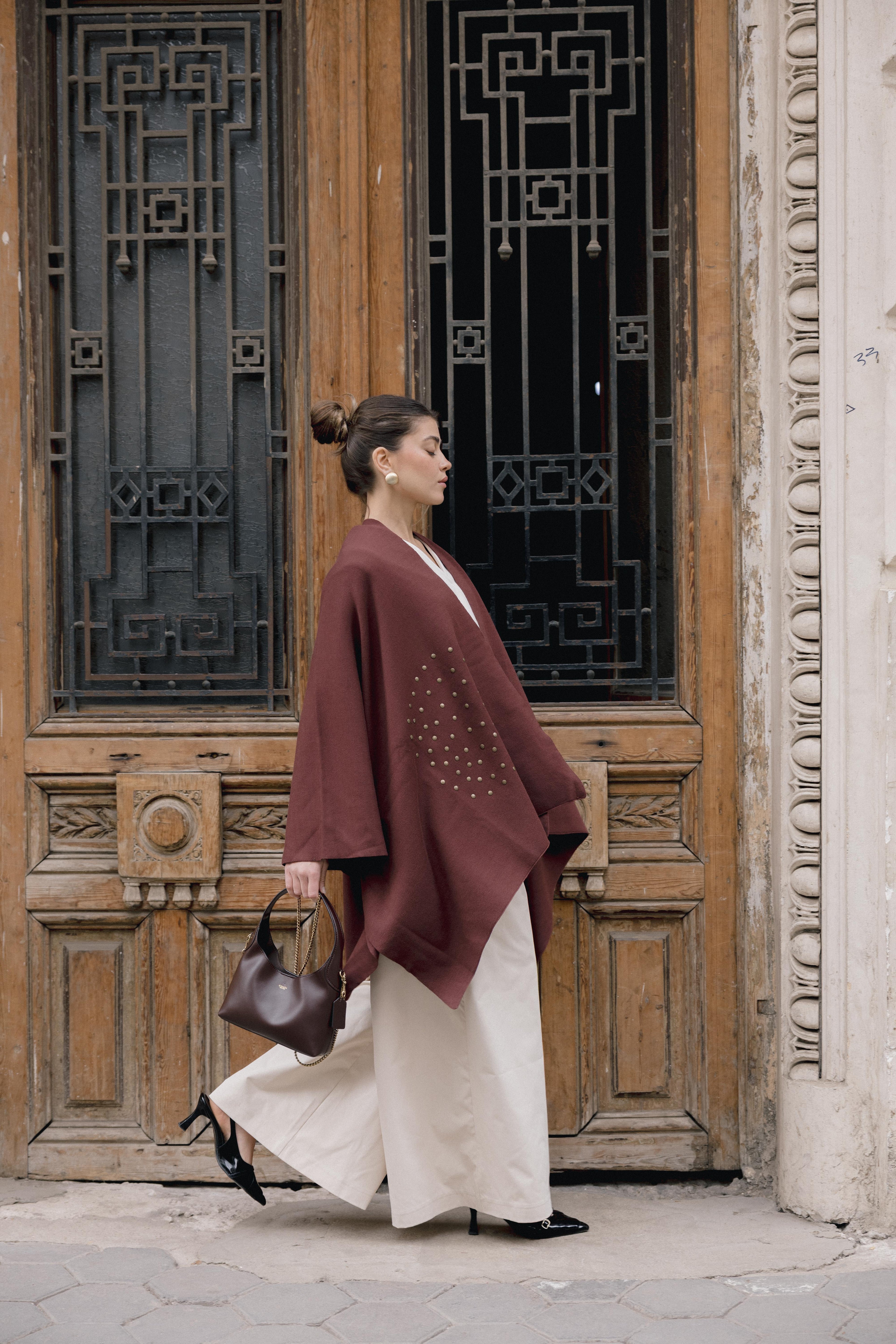 Luna Poncho - Brown