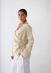 Feuille d’Or Top - Warm Ivory