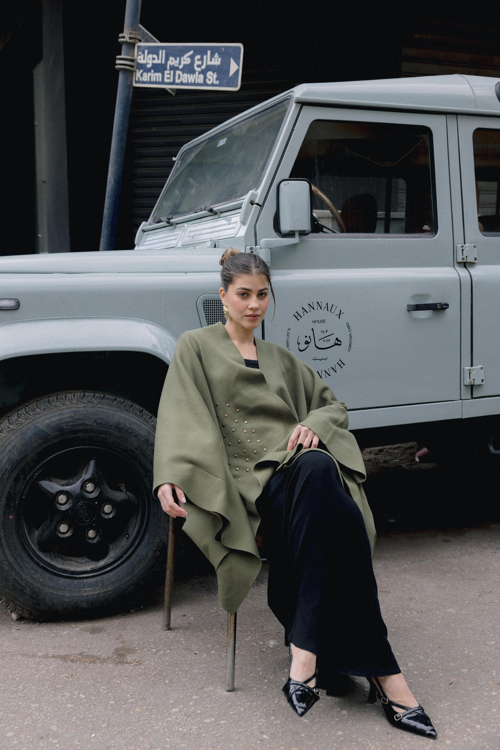 Luna Poncho - Olive