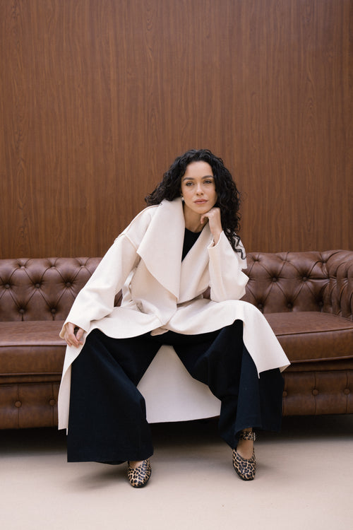 Amèlie Wool Coat - Creme