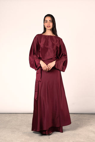 Angelina Set - Burgundy