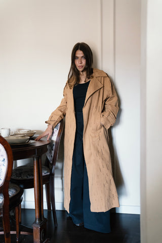 Tattered Trench - Camel