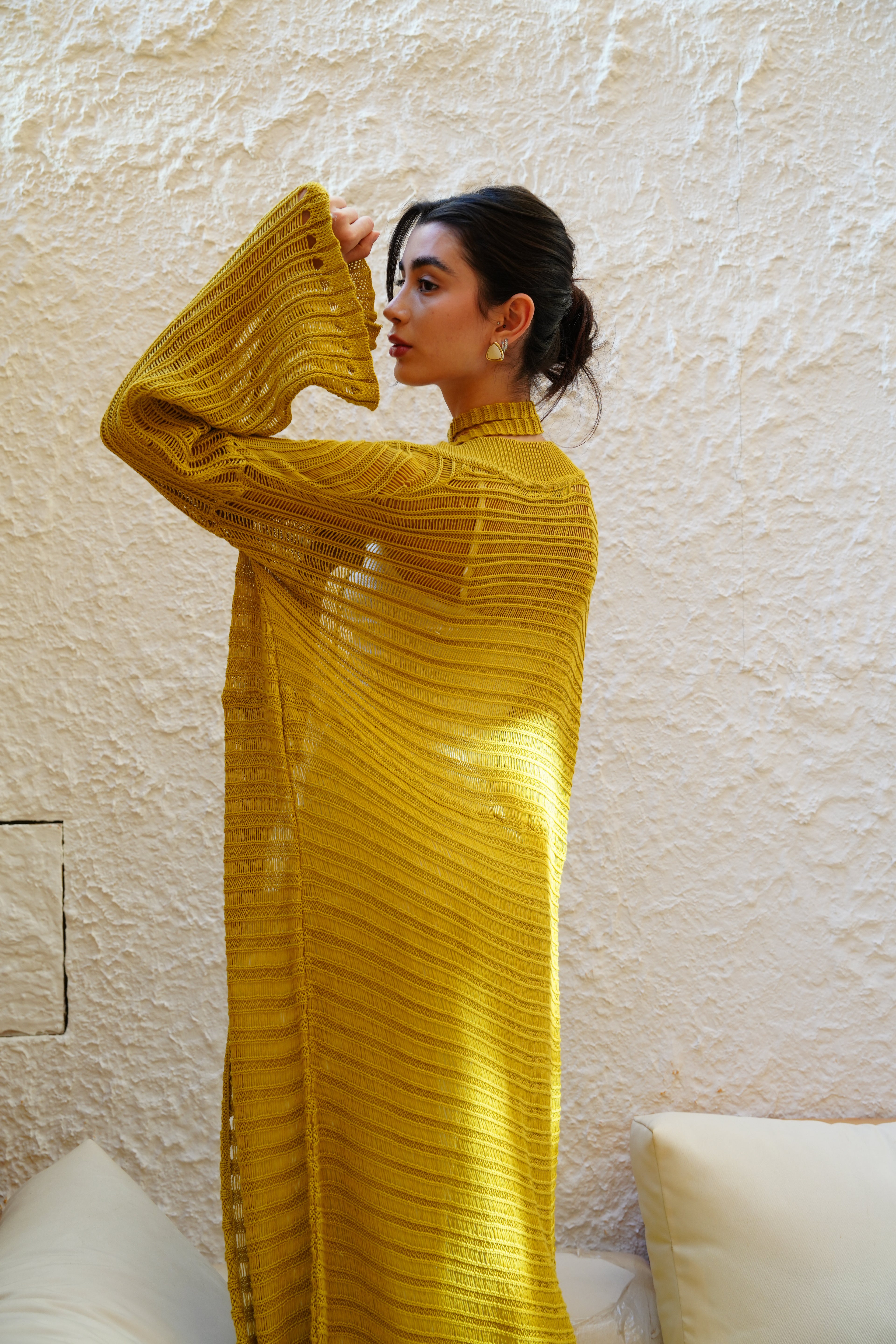 Seaside Cardigan - Ochre