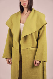 Eliana Fur Coat - Lime