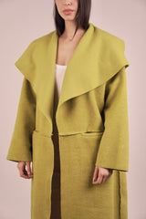 Eliana Fur Coat - Lime