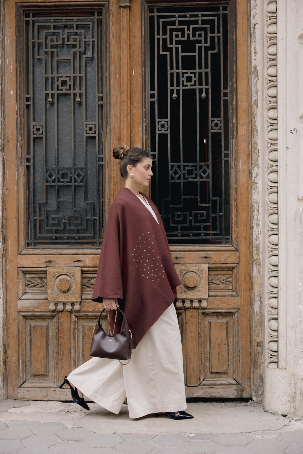 Luna Poncho - Brown