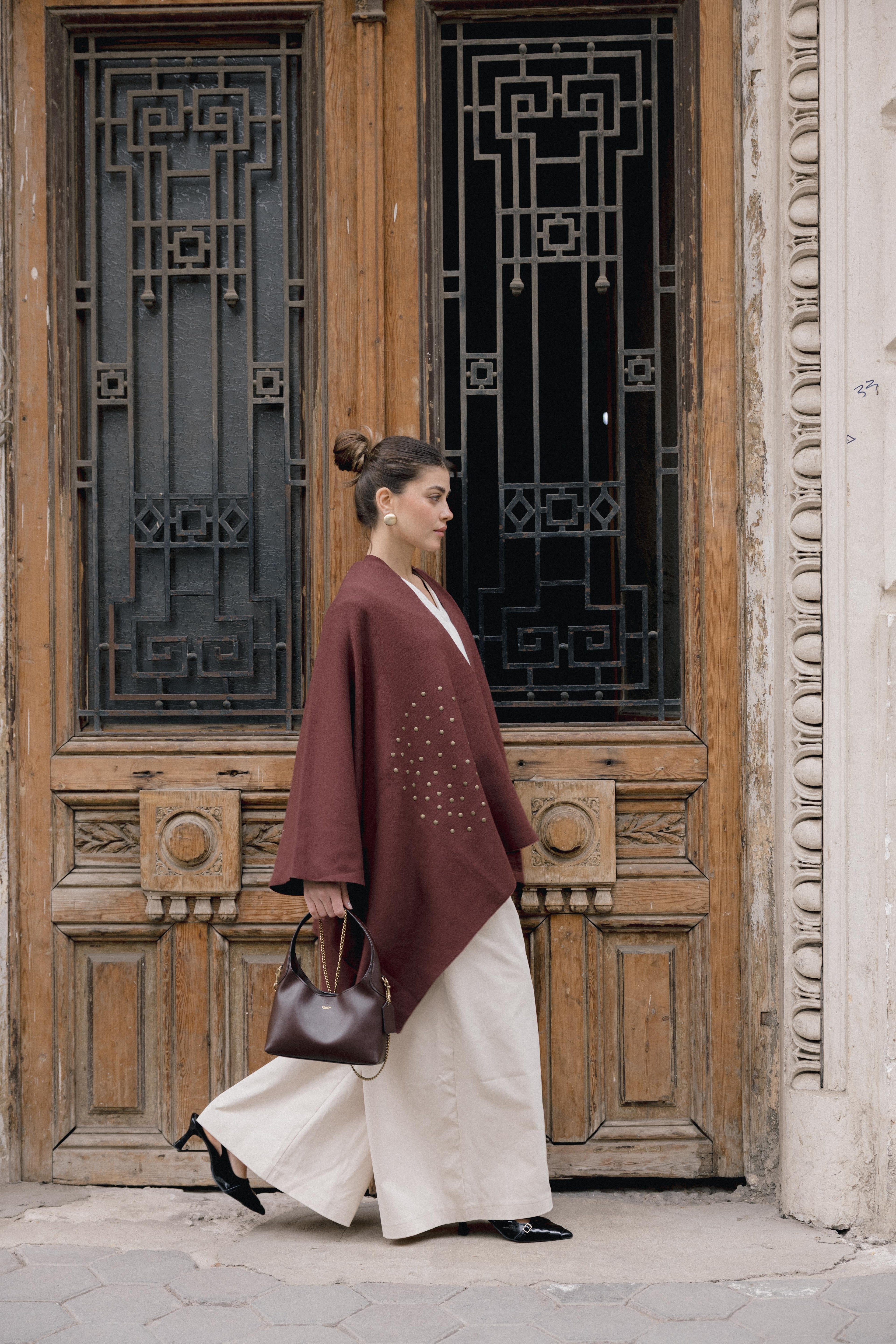 Luna Poncho - Brown