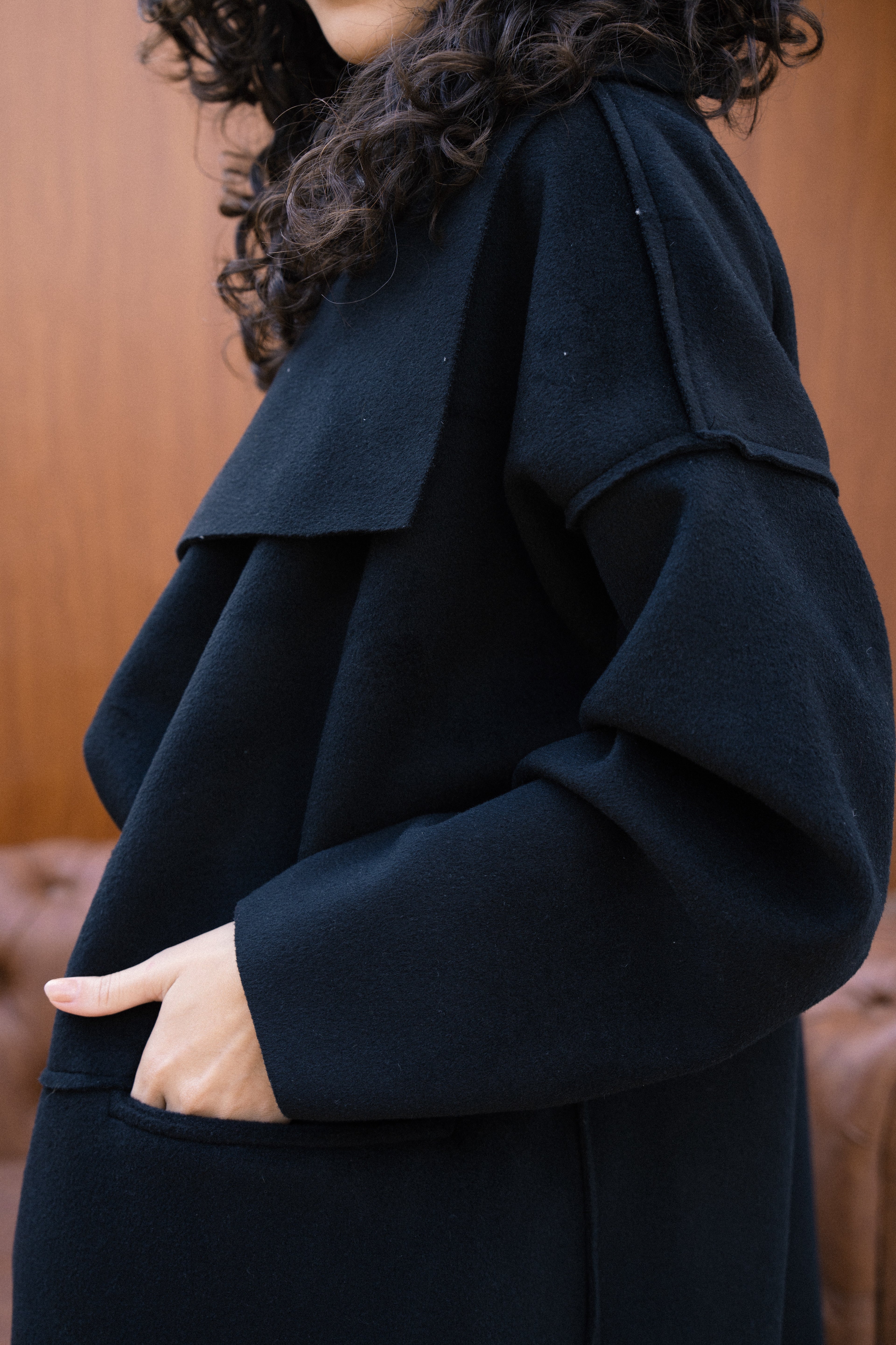 Amèlie Wool Coat - Black