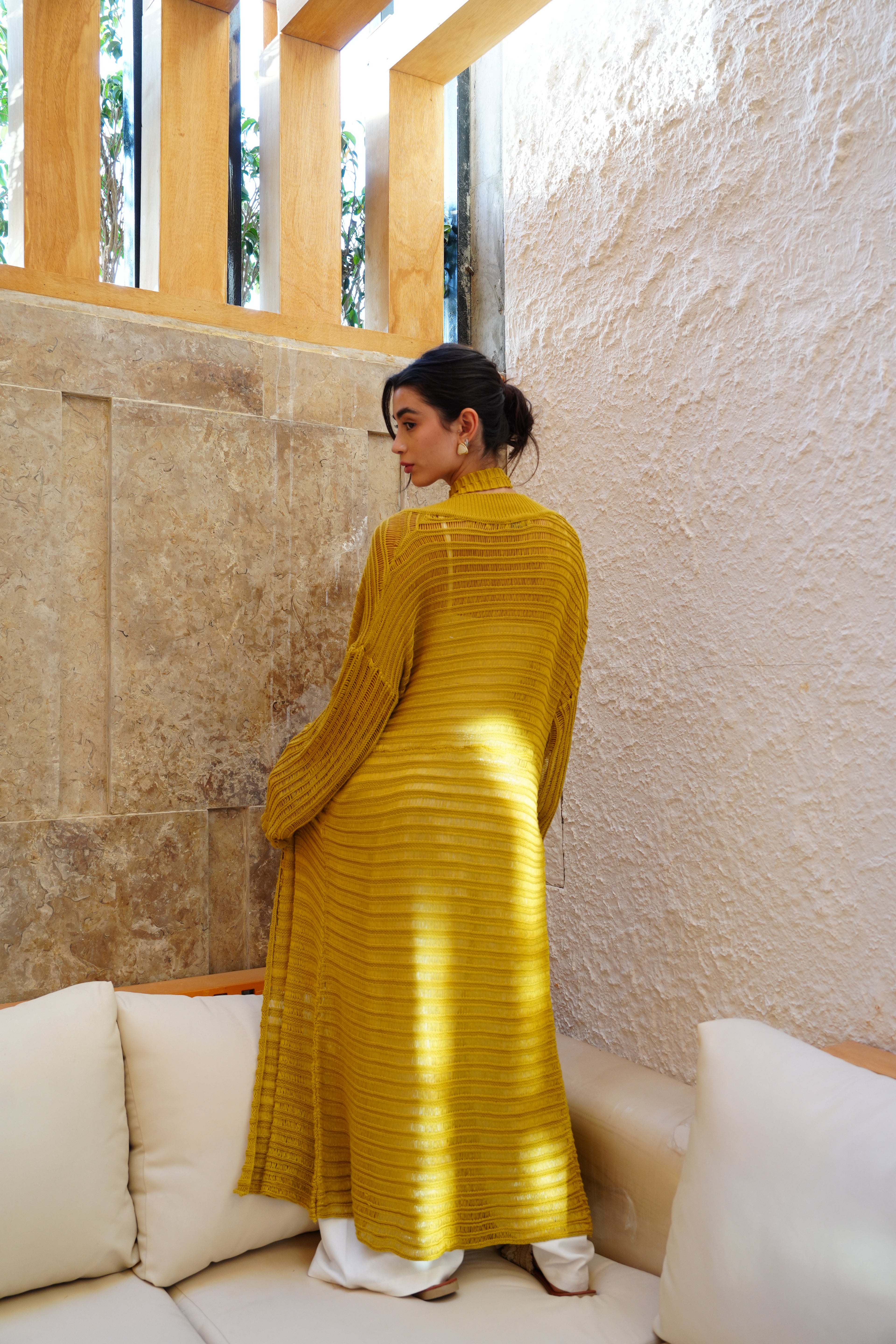 Seaside Cardigan - Ochre