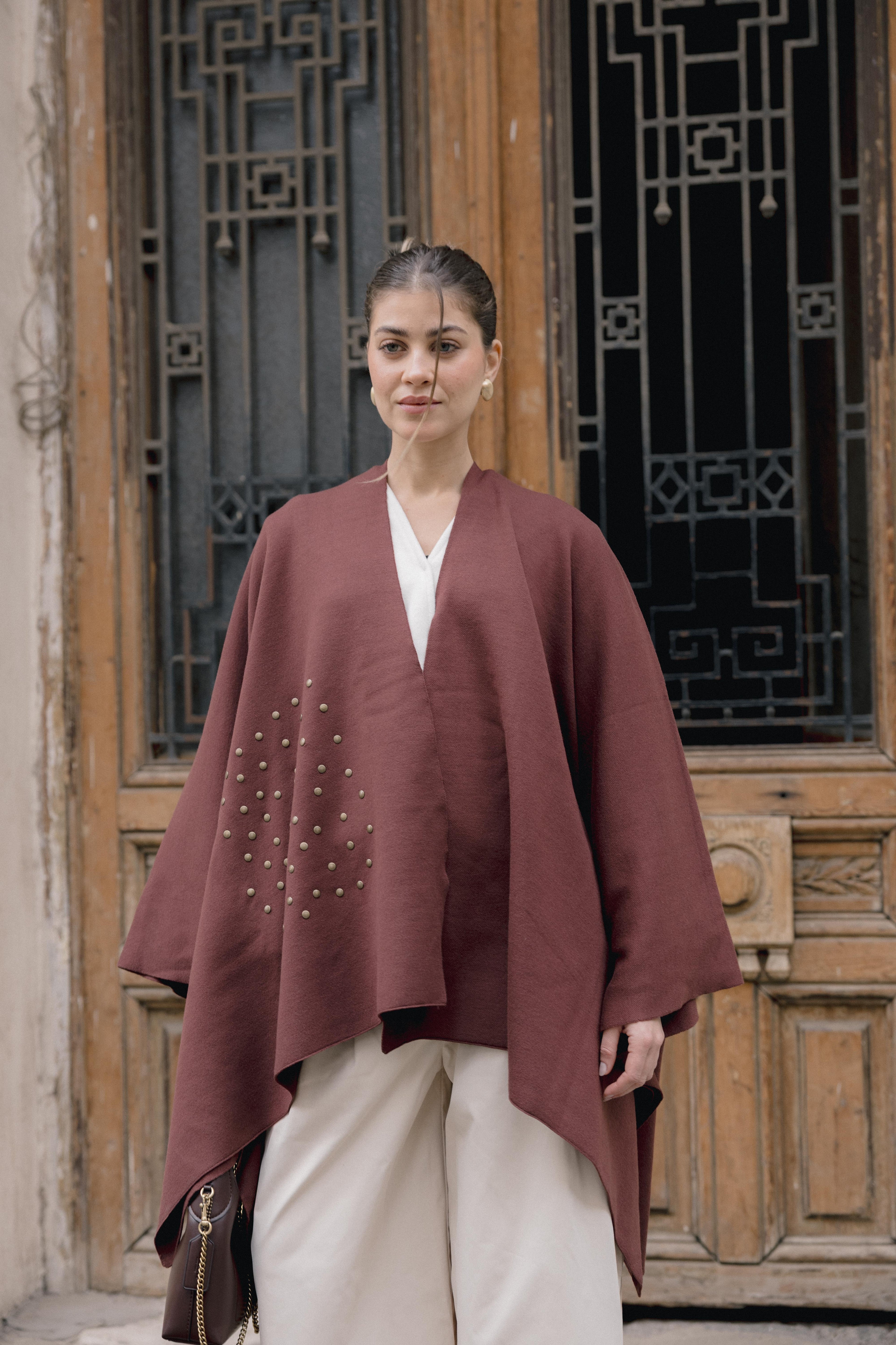 Luna Poncho - Brown