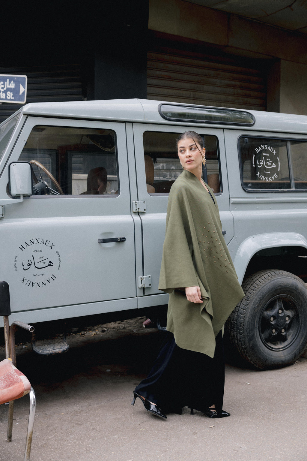 Luna Poncho - Olive