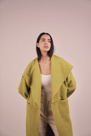Eliana Fur Coat - Lime