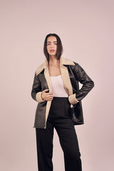 Luxe Edge Leather Jacket