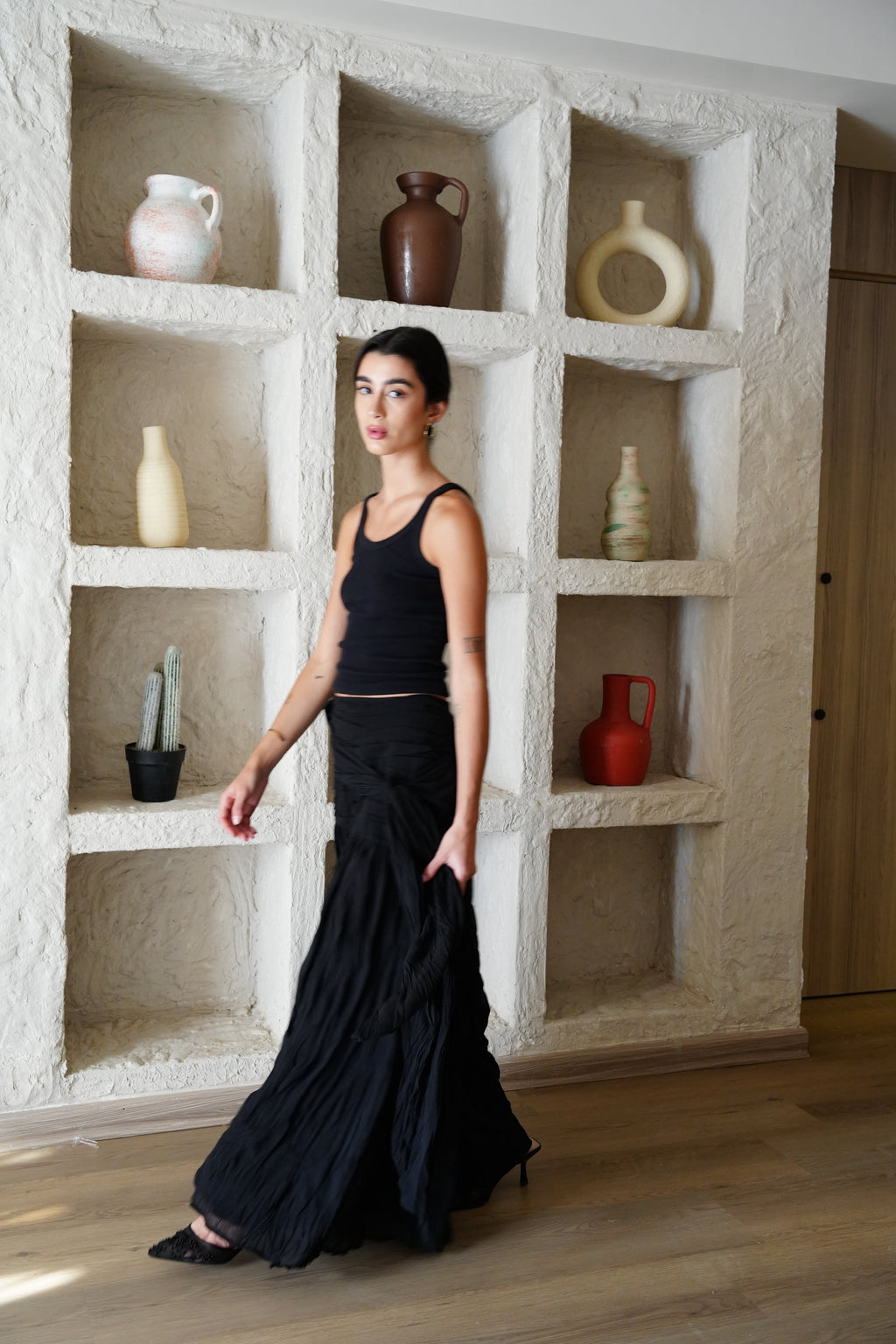 The Drape Skirt - Black