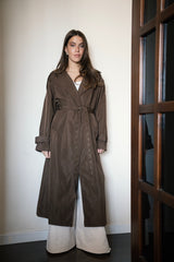 Waterproof Layer Coat - Brown
