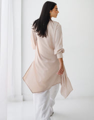 Asymmetrical Top - Creme