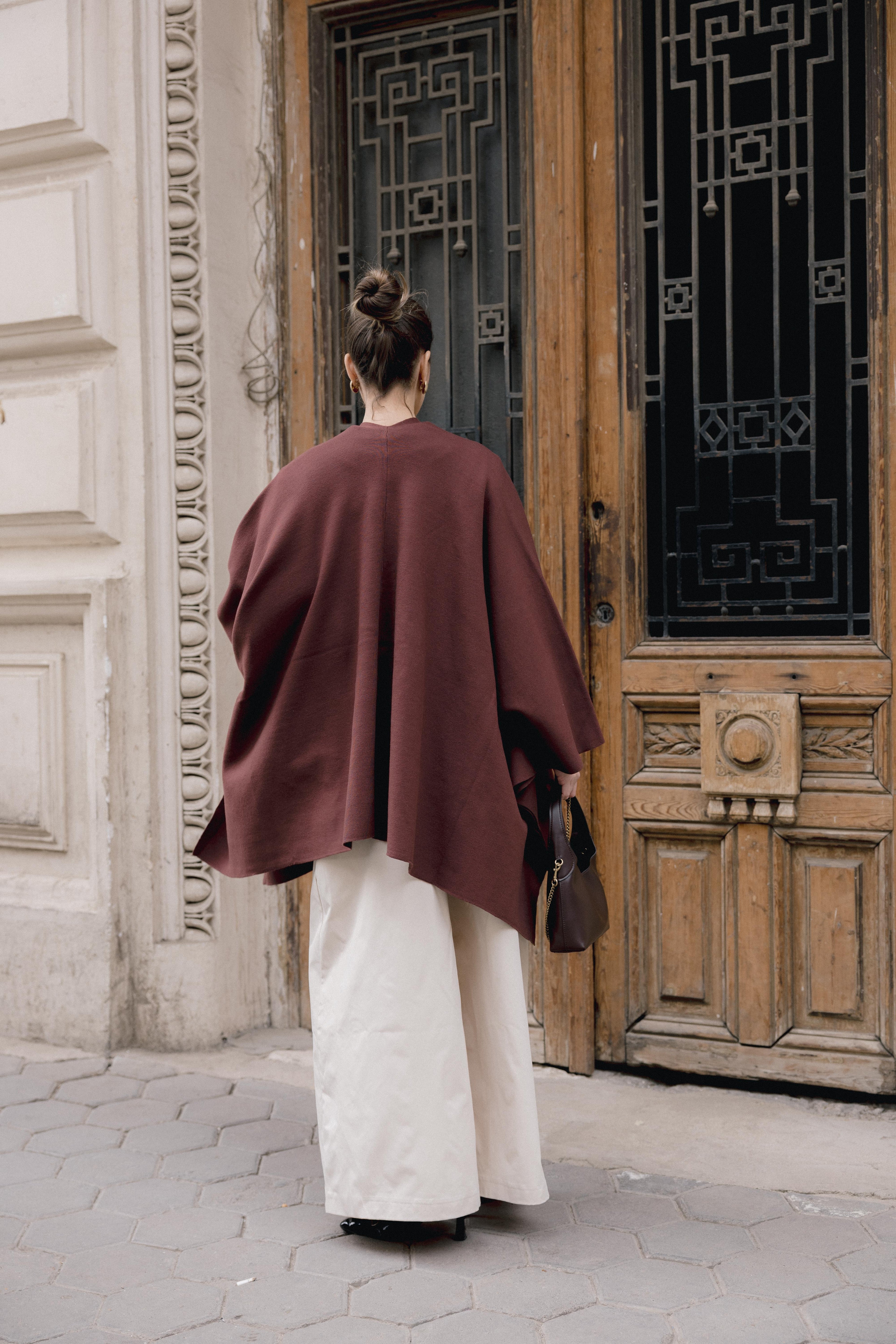 Luna Poncho - Brown