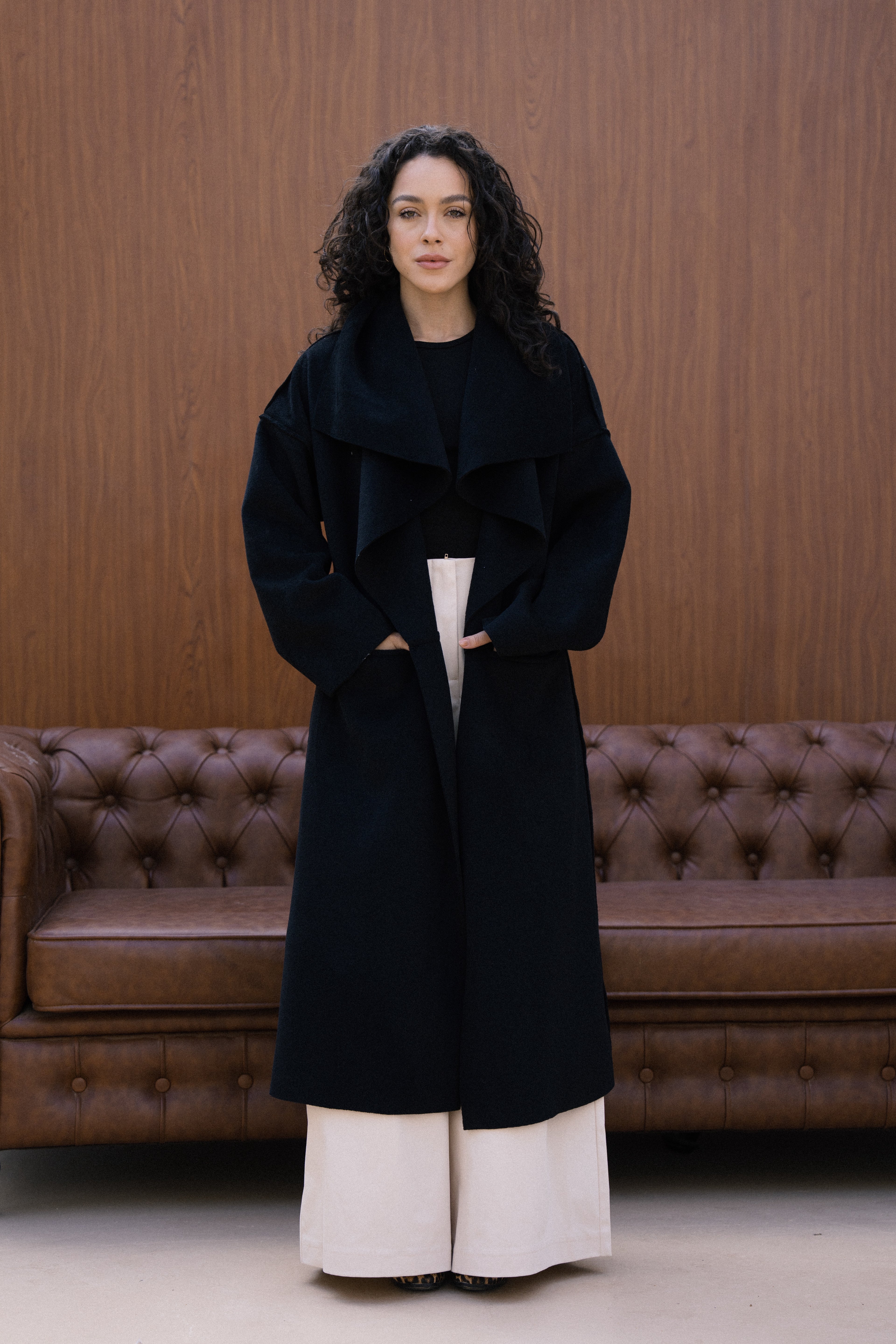 Amèlie Wool Coat - Black