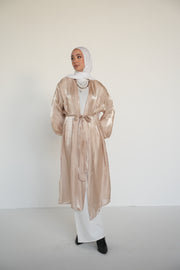 Silken Flow Kimono - Nude