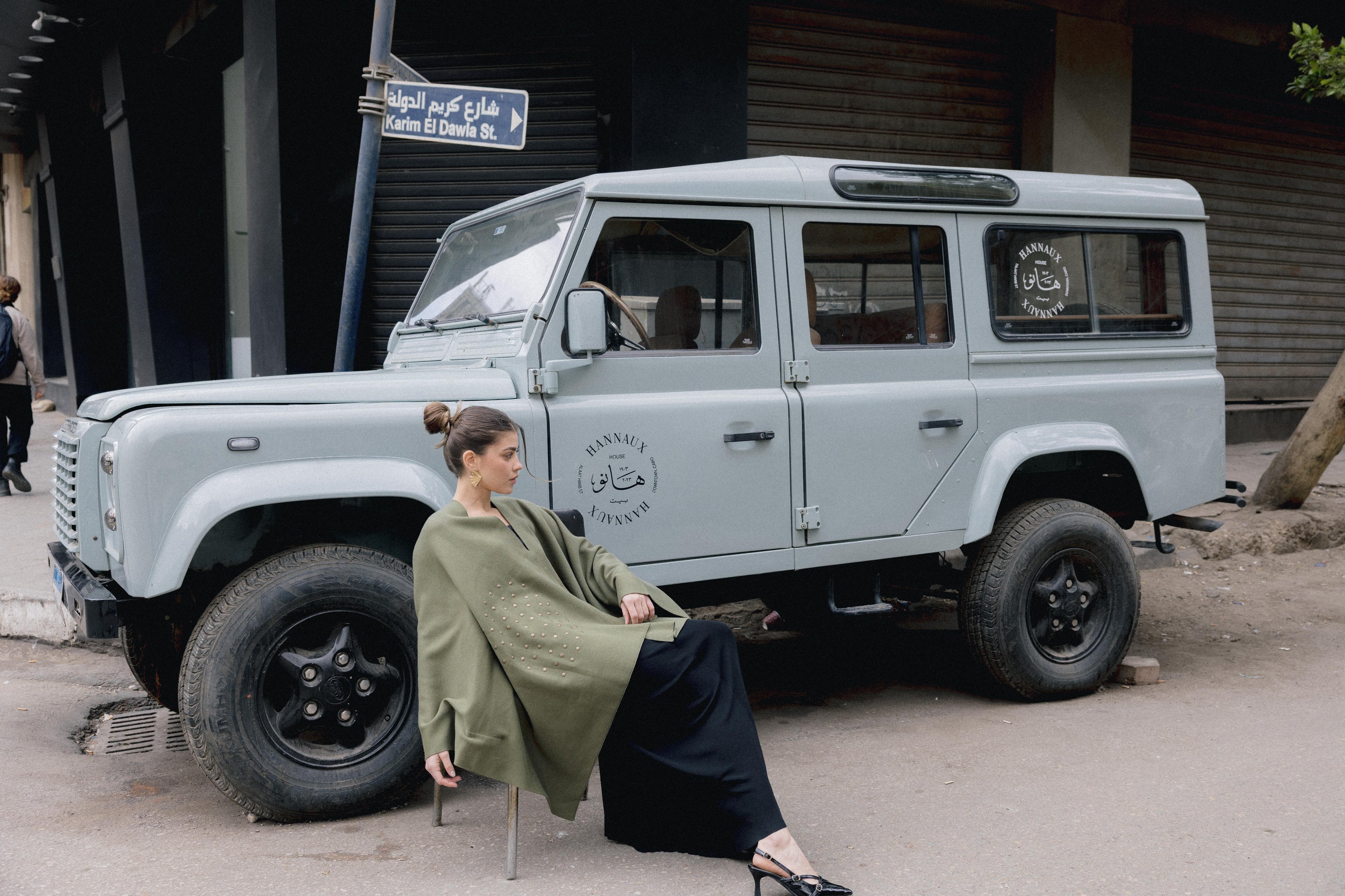 Luna Poncho - Olive