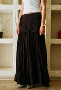 The Drape Skirt - Dark Brown