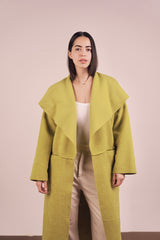 Eliana Fur Coat - Lime