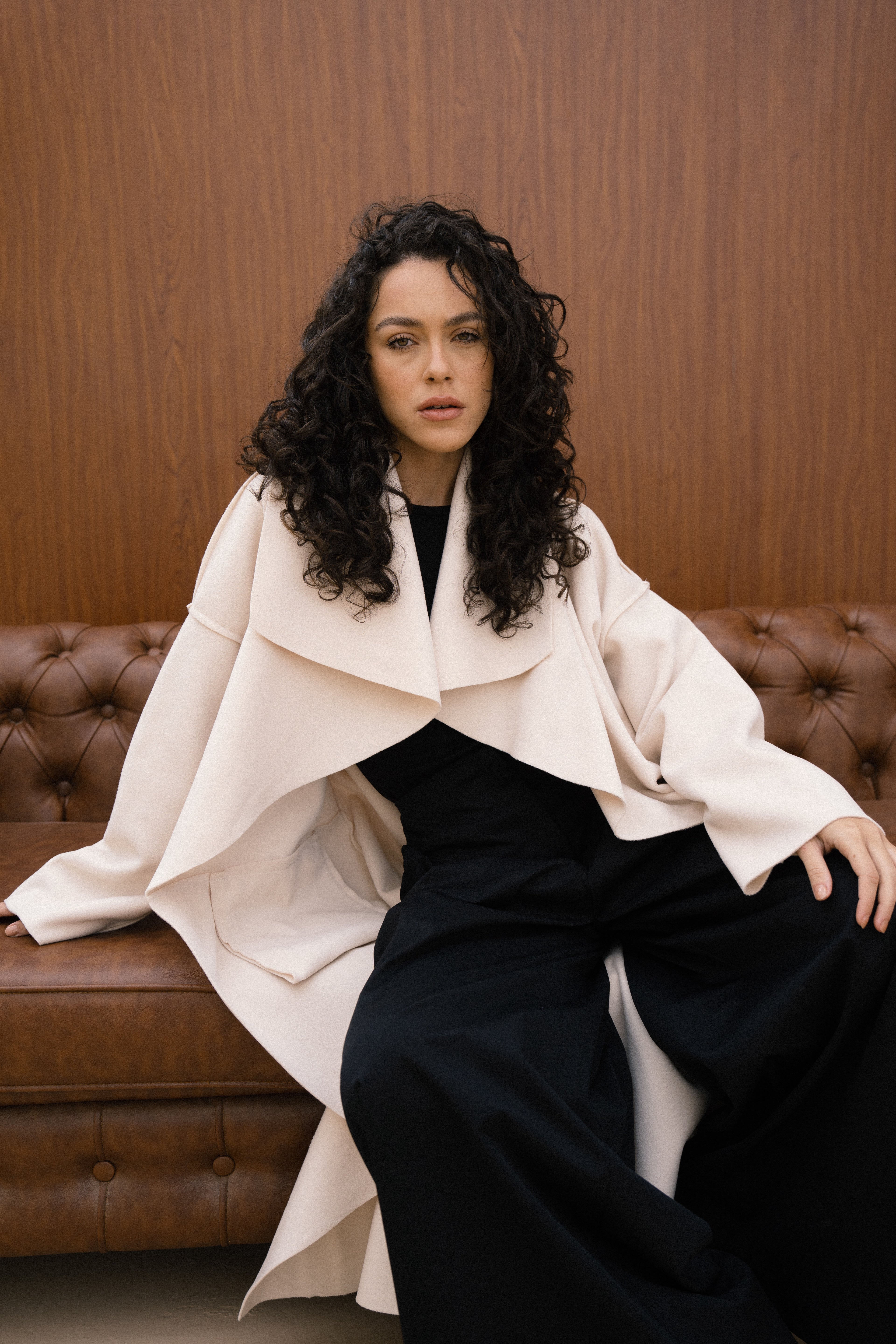 Amèlie Wool Coat - Creme