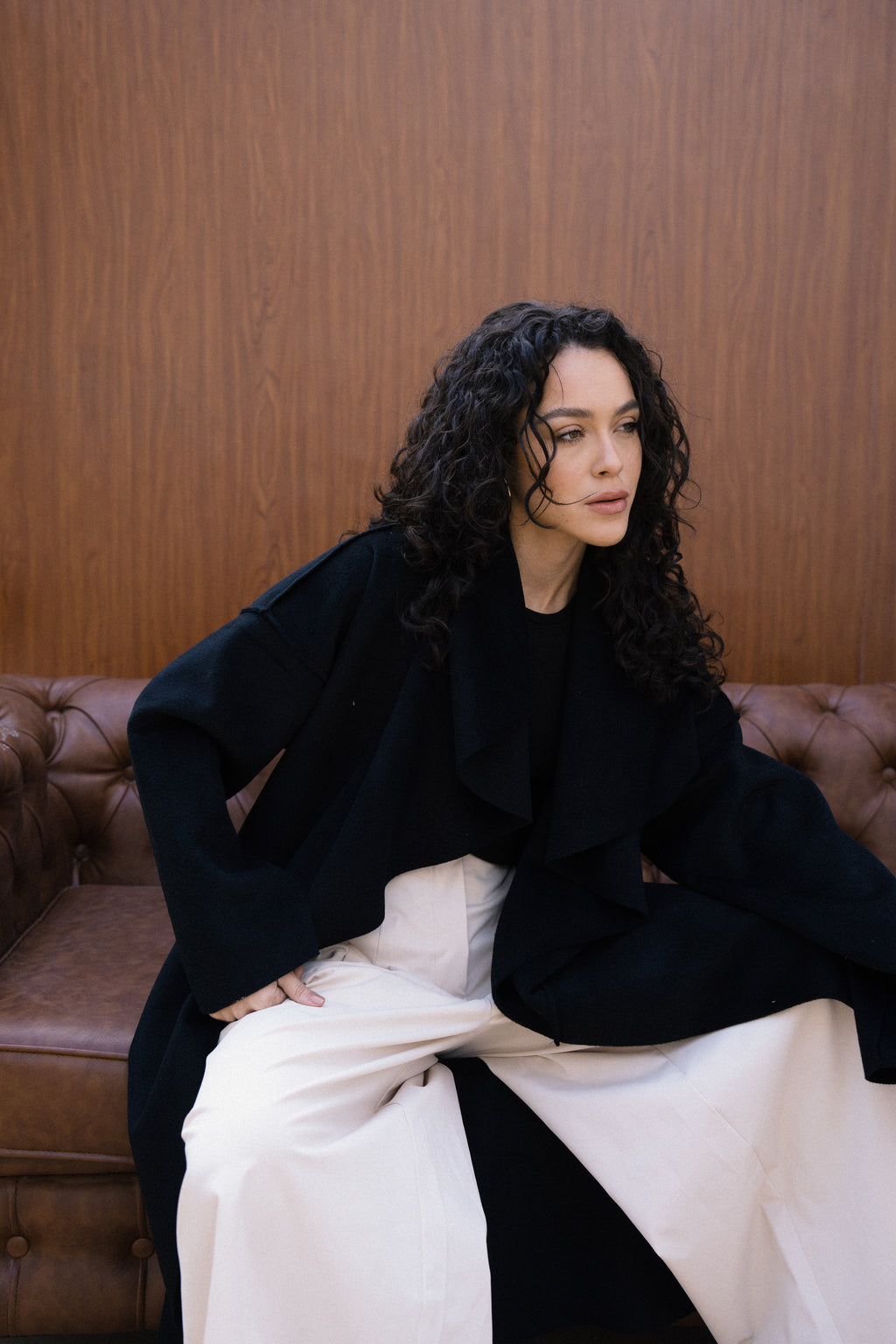Amèlie Wool Coat - Black
