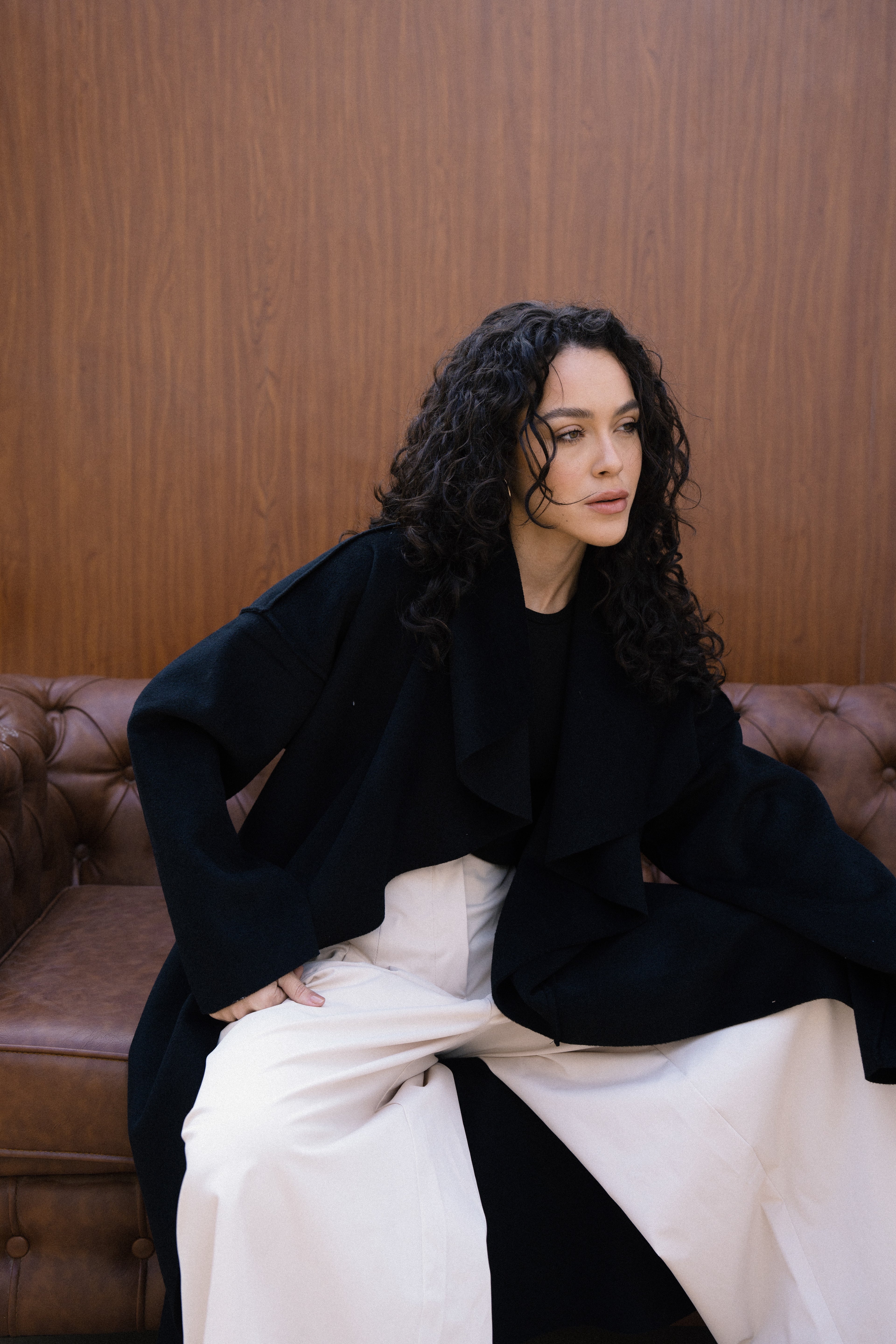 Amèlie Wool Coat - Black